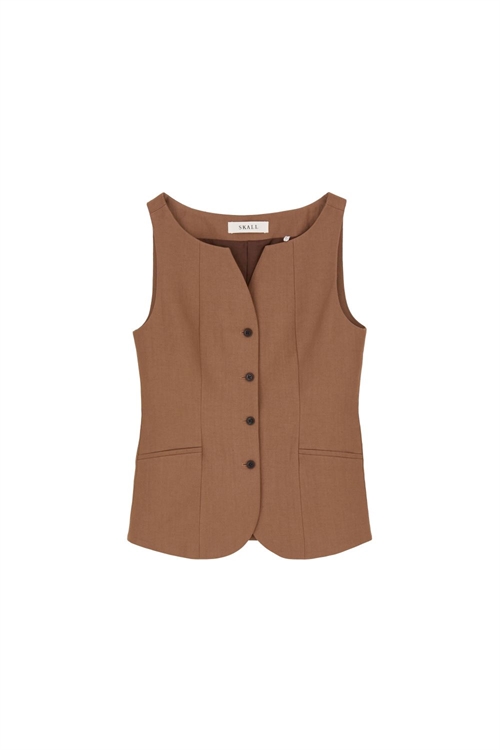 SKALL STUDIO TONI WAISTCOAT WARM BROWN